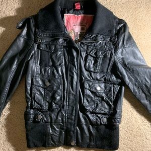 collection b faux leather jacket